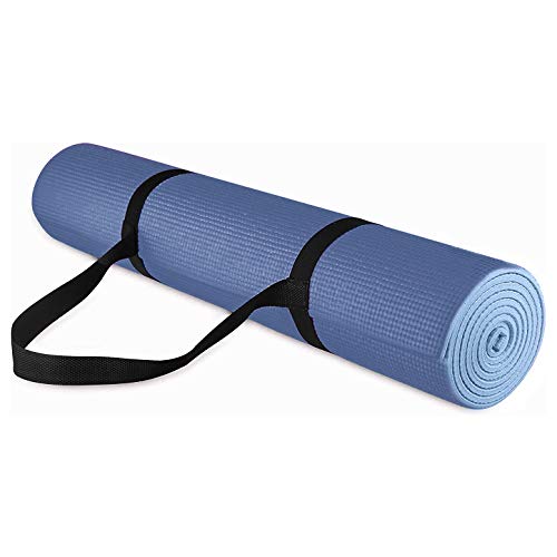SWEATZ Yoga Mat ~ Ultra Premium 1/4 Inch Thick Pro Yoga Mat Eco Friendly Non Slip Fitness Exercise Mat with Carrying Strap-Workout Mat for Yoga, Pilates, Floor Exercises, Home Gym, Non-Toxic