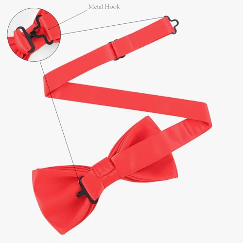 Image of AUSKY Elegant Adjustable Pre-tied bow ties for Men Boys Party,Business or Daily Wear