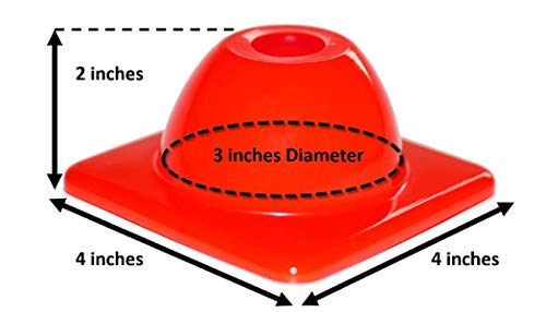 Versatyle 9In / 6In / 2In Set Of 12 Heavy Duty Agility Training & Motorcycle Cones For Sports & Kids | Kamelkone Flexible Heavy Duty Cones For Bikes, Traffic, Soccer Drills Coaching & Field Marker #TOP3