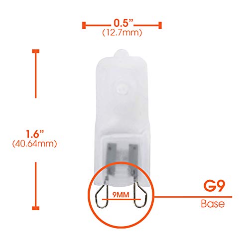 Xtricity T4 Jcd Halogen G9 Light Bulb, Frosted 2 Pin Halogen Bulb, 350 Lumens, 120V, 2700K Soft White, Dimmable, (10 Pack) #TOP2