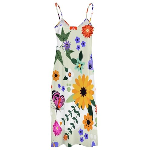 Robe longue d'été légère sans manches au tombé fluide parfait