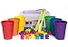BleuZoo Rainbow Counting Bears (101 Piece Set) + Activity eBook | Montessori Educational Toddler Fine Motor Skills Math Sorting Preschool Learning Toys | 90 Bears, 6 Matching Cups, 2 Tweezers, 2 Dice