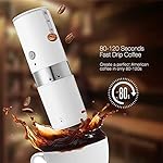 MOBYGKFY 200ml Electric Coffee Machine Portable Capsule Maker with Built-in Filter Handheld Coffee Grinder - Image 4
