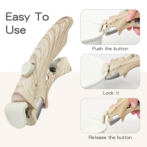 Caannasweis Removable White, Detachable Removable Pan,Universal Pot Handle Replacement,Suitable for All Cookware - Thumbnail 3