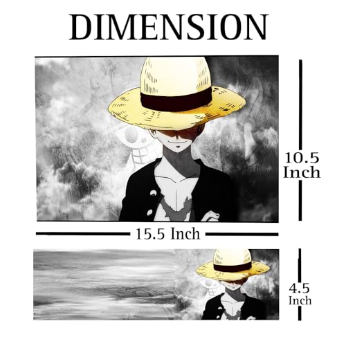 ANCIARY Full Laptop Skin Stickers HD Quality Sticker for Laptops Upto 15.6" (Dustproof|Waterproof|Scratchproof|Reusable) - Anime HAT FL