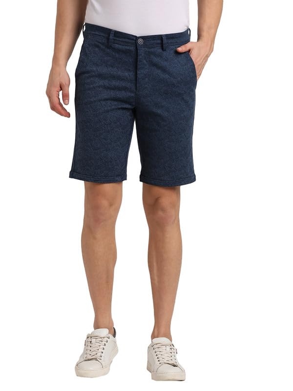 turtle Men Cotton Stretch Print Slim FitCasual Shorts-picture-31