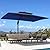 10' X 13' Patio Umbrella Outdoor Large Rectangle Offset Cantilever Umbrellas Double Top Heavy Duty Windproof with 360-degree Rotation for Pool Garden Deck
