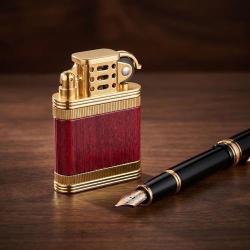 Encendedor recargable de butano con tanque transparente miniatura 6