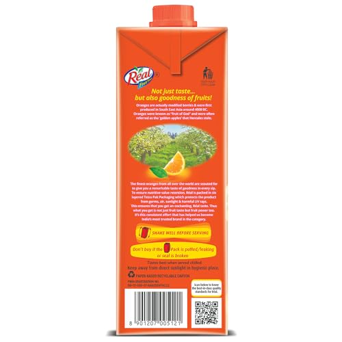 Image of Real Orange Fruit Power, 1L (Pack of 6)