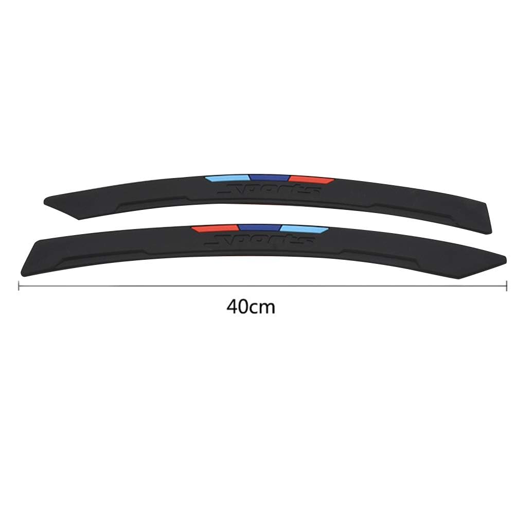 idain Car Wheel Fender Eyebrow Edge Trim Protector Strips Side Bumper Protection Guard Anti-Scratch Corner Pad Fit Most Car,Black