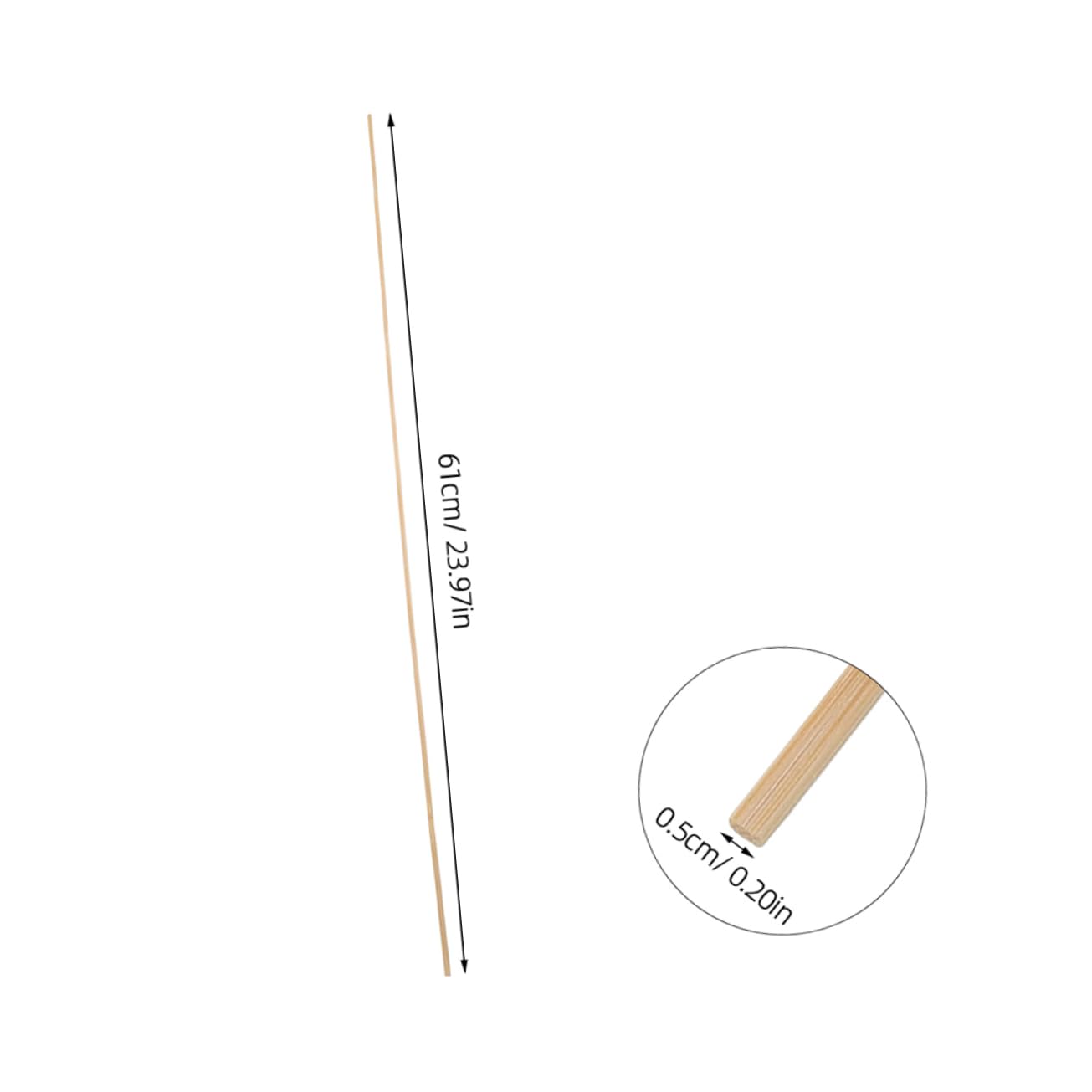 Toyvian 20pcs Bamboo Kite Support Rods for Use and Parent-Child Interaction Kit Bamboo Sticks Crafting for Children's Kite Making