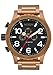 NIXON 51-30 Chrono A1389-300m Water Resistant Men's Analog Fashion Watch (51mm Watch Face, 25mm Stainless Steel Band) - Bronze/Black