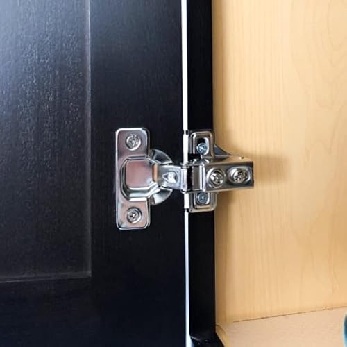 Berta (4 Pieces) 3/8 Inch Overlay Face Frame Soft Closing Hinges, 105 Degree 4-Ways 2-Cam Adjustment Concealed Kitchen Cabinet Door Hinges With Screws (3/8" Overlay, 4 Pieces) #TOP6