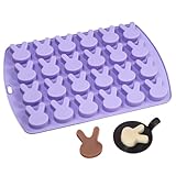 Silikonform für Ostern | Backschablone - Osterhasenfiguren für Schokolade | Für Gebäck, Gelee, Kekse, Harzhandwerk, DIY-Lebensmittel, Eis und Dekoration