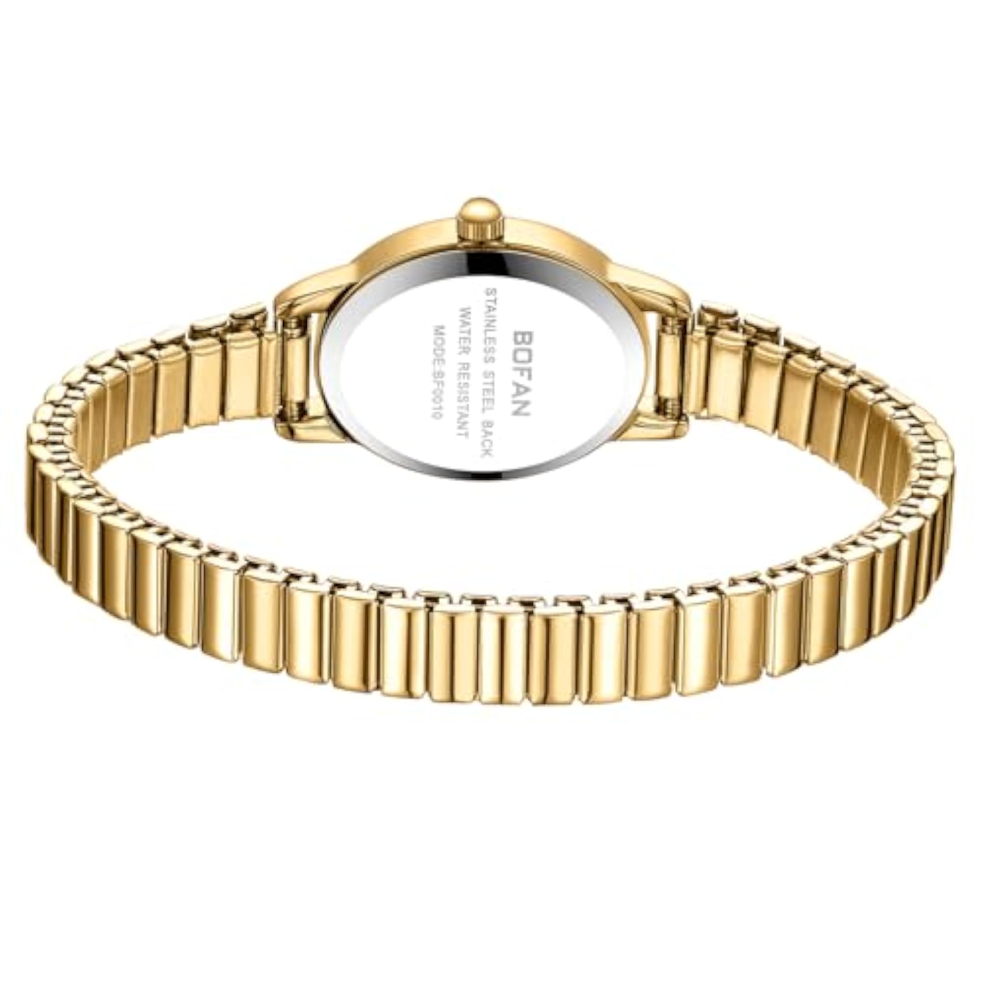 Women's Gold Quartz Wrist Watch, Easy Read Design