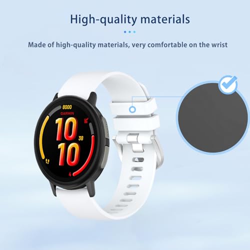 Correa para Garmin Bounce 2, silicona suave, blanca miniatura 3