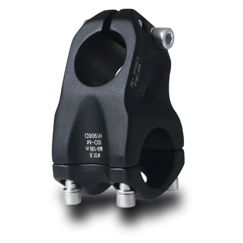 Attacco Manubrio MTB Attacco Manubrio for Bicicletta da 30 Gradi, Attacco inclinabile for Bici Strada, Tubo 31,8 x 28,6 mm, Parti for Ciclismo
