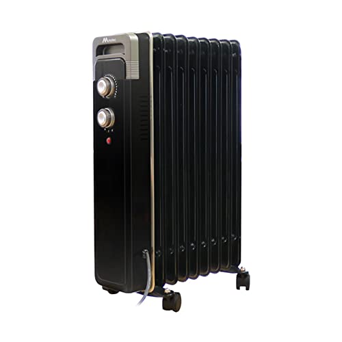 Mimacro - Radiador de Aceite, 2000W de Potencia, construcción Modular de 9 Elementos y diseño en Color Blanco [Clase de eficiencia energética A] Cover