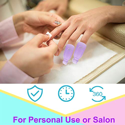 STAY GENT Set van 50 Stks Nail Toe Polish Remover Clips Soak Off Clamp Caps Remover, Kleurrijke 2 - Afbeelding 6