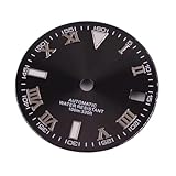 Saharuse 1pc 29mm quadrante dell'orologio Numero Verde Luminoso sterile Fit for Parti del Movimento NH35 NH36(Style-1)