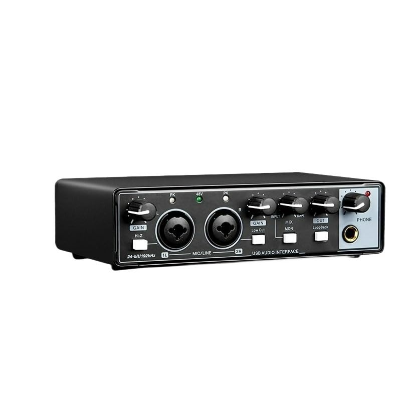 Enregistrement de Guitare Carte Son USB Externe Interface Audio spéciale,Compatibilité Universelle