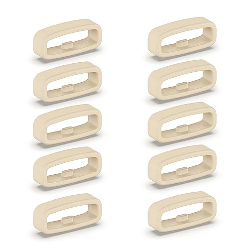 NPXUAMTJ 18/20/22 mm cierre de silicona pulsera Keeper accesorios de repuesto cinturón trabillas reloj inteligente correa retenedor