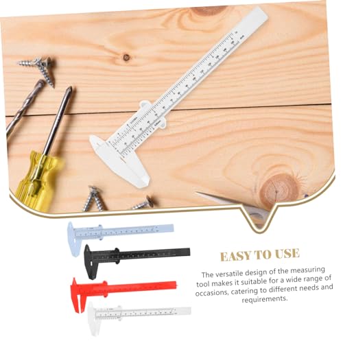 Calibradores Vernier Plásticos 4 Piezas Multi Color miniatura 6