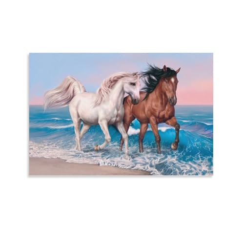 Toile murale cheval 40x60 cm KAYZTGSDA pour salon