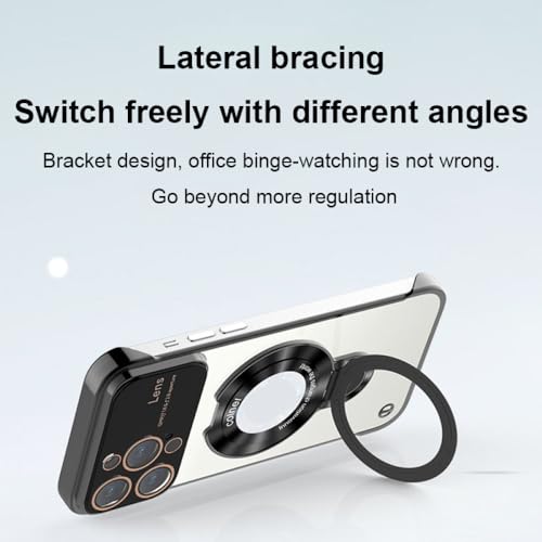 Coque magnétique pour iPhone 13 Pro Max avec support U-Shield anti-chute sans cadre - 5