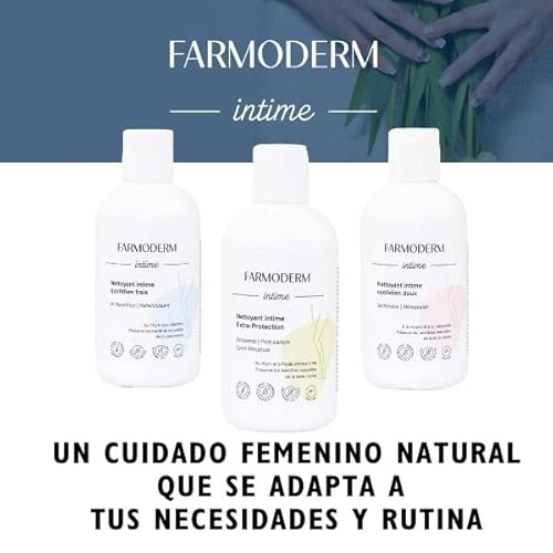 Farmoderm Jabón Íntimo Extraprotección 300ml - Gel Higiene Intima Femenina refrescante, dermoprotector y antibacteriano - Durante el embarazo, el posparto y el periodo menstrual - PH neutro - imagen 6