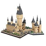LSJZZ Nano Blocs de Construction Construction Modèle Poudlard Château 7750 + Pcs Micro-Particule Assemblé Jouet Enfant Construction Éducatif DIY Jouet Cadeaux Ornement décoratif