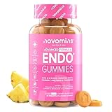 Endo Gominolas - Inositol Myo y D Chiro, Sauzgatillo, Vitamina B6, Cúrcuma y Probioticos Mujer Flora Intima - Vegano y Sin Gluten - Myo Inositol para Equilibrio Hormonal - 60 Gominolas - Novomins