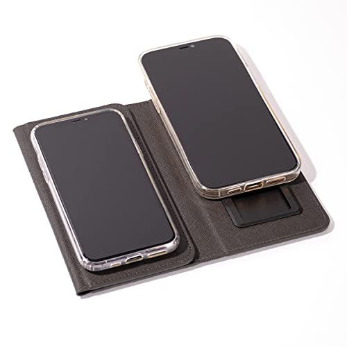 NEWMIRE Duo Phone Case for 2 phones | Multi Purpose Hiquality Leather Cell Phone Case, Cell Phone Wallet | Folding Variation | All Phone Types Available | iPhone, Galaxy, Motorola, etc |