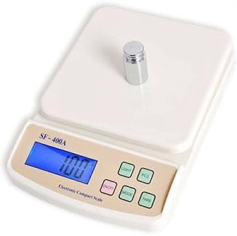 U UZAN New Digital Electronic SF 400A 5Kg Kitchen Weighing Scale??(Off-White)