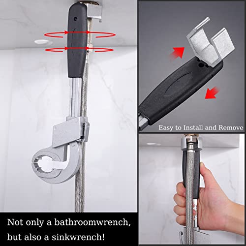 Universal Adjustable Double-Ended Wrench, 2023 New Multifunctional Self-Adjusting Wrench, 3.15 Inch Large Opening Crescent Wrench Sets For Disassembly & Assembly Water Pipe Repair Tools #TOP4