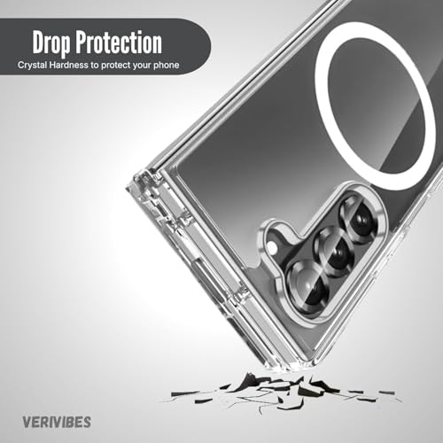 Image of Ultra Hybrid Clear Case Compatible with Samsung Galaxy Z Fold 6 | Magnetic Wireless Charging | 360 Hinge Protection | Anti-Yellow 3 Layer | Shockproof Drop Protection Cover - Transparent
