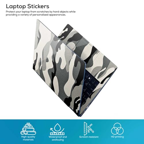 Image of Galaxsia Camouflage /Army D11 Full Body Vinyl Laptop Skin /Sticker /Cover Upto 15.6 Inches Laptops Laminated-Removable-HD Quality Compatible for Hp-Dell-Sony-Lenovo-Asus etc.(15x10 Inches)