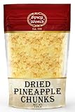 Spicy World Dried Pineapple Chunks 1.25 LB Jumbo Bag - Great Snack, Vegan, Dehydrated Pineapple Bulk, All Natural, Lightly Sweetened Dried Pineapples