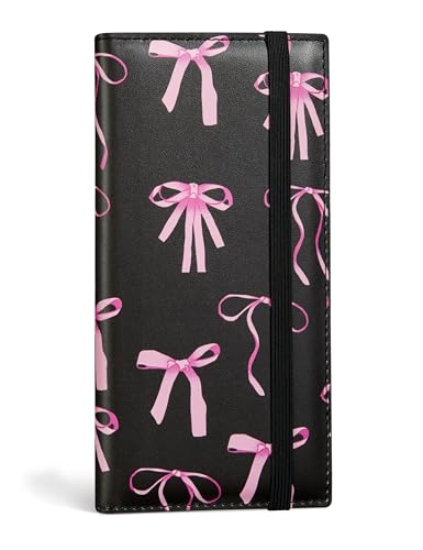 Yarnic Checkbook Cover for Personal Checkbook Holder with Pen Holder