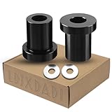 manubrio per road king Materiale di qualità: queste boccole sono realizzate in alluminio billet CNC, struttura robusta, non si rompono facilmente; la superficie è rifinita in colore nero, senza graffi, aggiungendo un aspetto elegante.