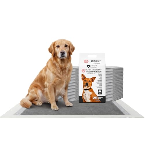 Image of FPN Puppy Pads for Dogs Charcoal | Disposable Pee Pads for Puppies & Small Dogs | Pet Training Pads for Potty Training, Small Dog Pee Pads, Puppy Pads Bulk (25, 24x36 Inch)