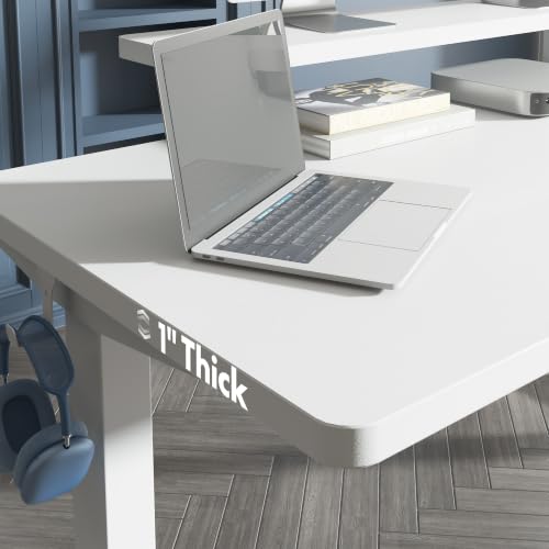 Image of FLEXISPOT 55 inchx28 inch Electric Standing Desk, White