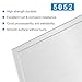 6Pack 5052 H32 Aluminum Sheet Metal 11.81 x 11.81x1/64”Aluminum Sheets Flat Plain Plate Panel Finely Polished, Polished and Deburred(Sliver)