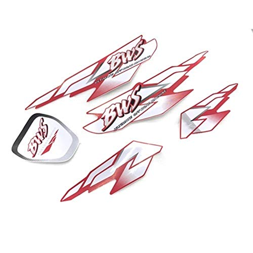 NBKLSD 3 Color para Yamaha BWS100 Cuerpo DE MOTORIA PEQUEÑA PEQUEÑA PEGADORA DE Logo Pegatinas de Motocicletas Calcomanías Pegados (Color : Red)