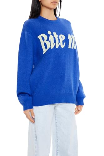 Forever 21 Women's Bite Me Shark Graphic Sweater4
