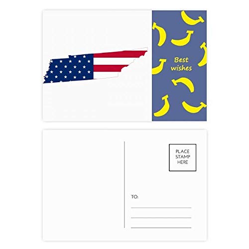 Cartes postales merci motif drapeau Tennessee à offrir aux passionnés
