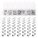 Pandahall 7 Size 110 Pcs/Box Stainless Steel Tube Leather Cord Ends Jewelry Making End Caps Terminators End Tip Bead Caps