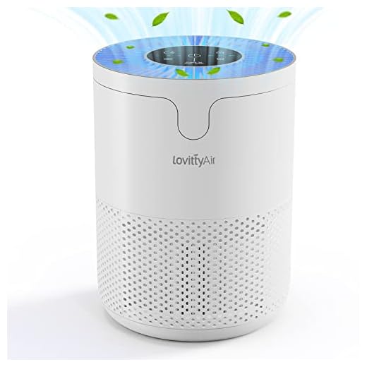LovittyAir Air Purifier with Essential Oil Diffuser,Air Purifier for Bedroom 430ft² Low Noise with Sleep Mode for Pets Dust Smoke Odor with H13 HEPA Filter
