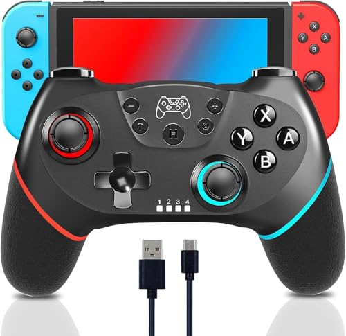 La Mejor Recopilación de Controles Nintendo Switch Walmart los 5 más buscados. 44 Sendowtek Pro Controller Inalámbrico, Joystick Remoto Bluetooth, Controlador para Switch, Controlador Bluetooth con Turbo, Eje de Giroscopio y Gamepad de Doble Vibración, para...