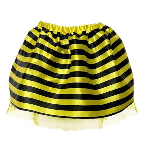 Oblique Unique Bienen Rock mit Tüll Kostüm Accessoire für Damen für Fasching Karneval Motto Party Sommer Feier (Biene - Erwachsene)